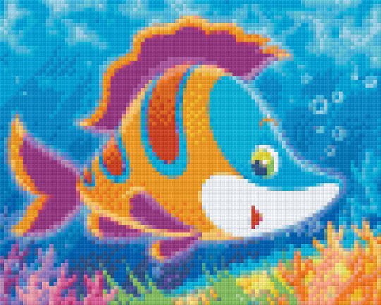 Purple Clown Four [4] Baseplate PixelHobby Mini-mosaic Art Kit